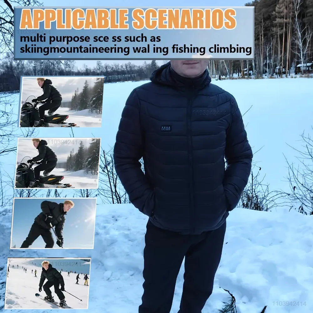 New Heated Jacket Men Women Coats