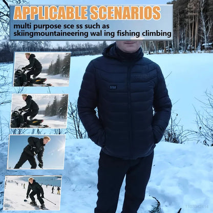 New Heated Jacket Men Women Coats