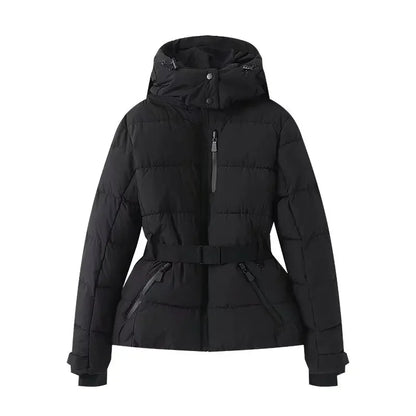 Women's winter hooded down jacket