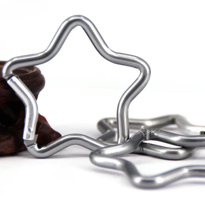 Outdoor Star Shaped Spring Locking Carabiner Clip