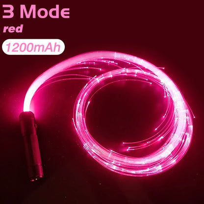 2023 LED Fiber Optic Whip USB Rechargeable