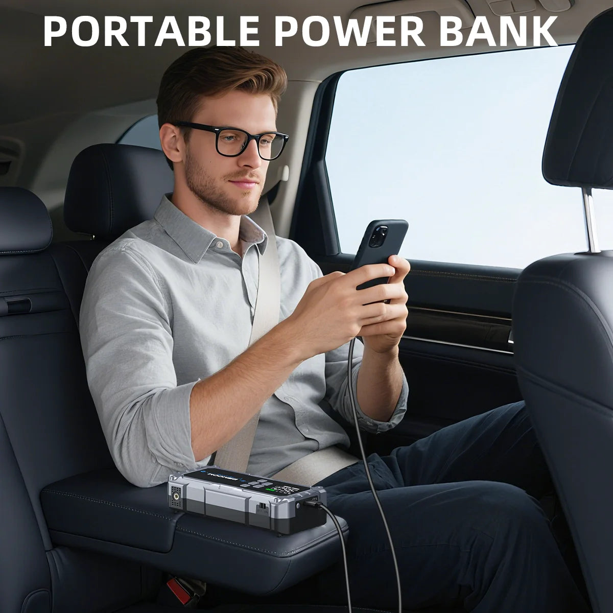 Car Jump Starter  Pump Air Compressor