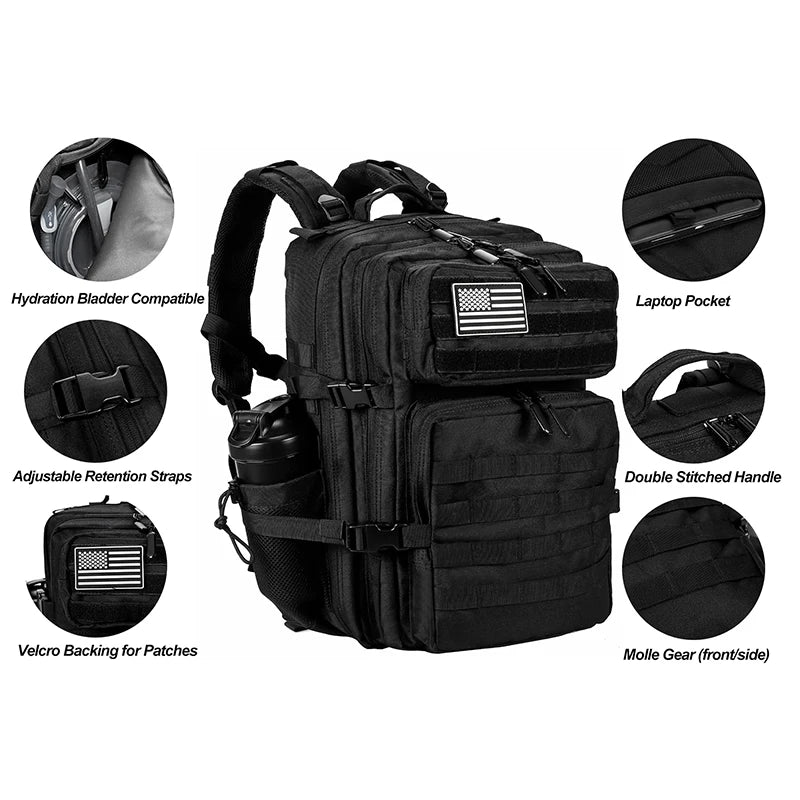 LHI 45L/35L/25L Tactical Backpack