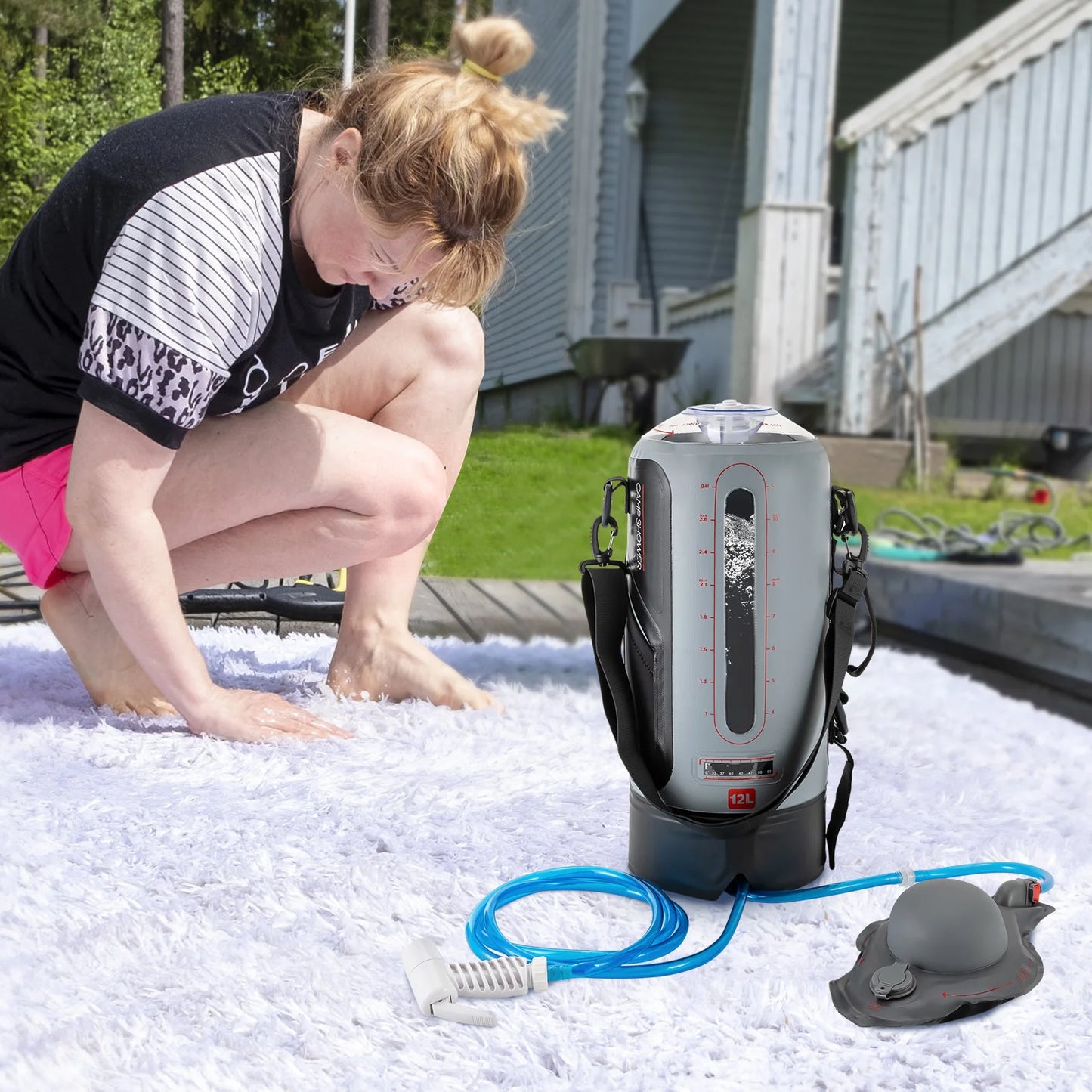 12L Portable Pressure Camp Shower