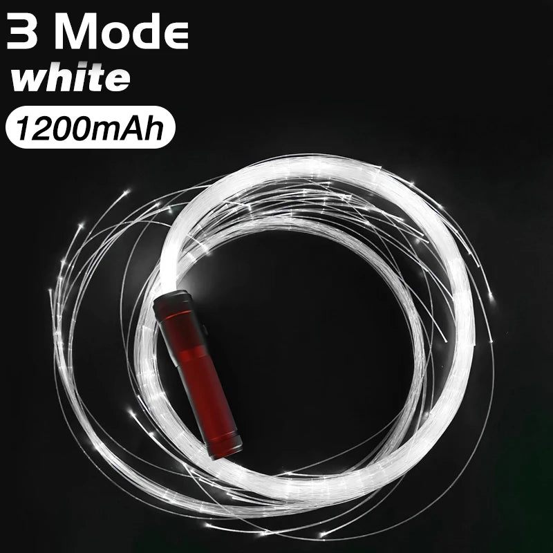 2023 LED Fiber Optic Whip USB Rechargeable