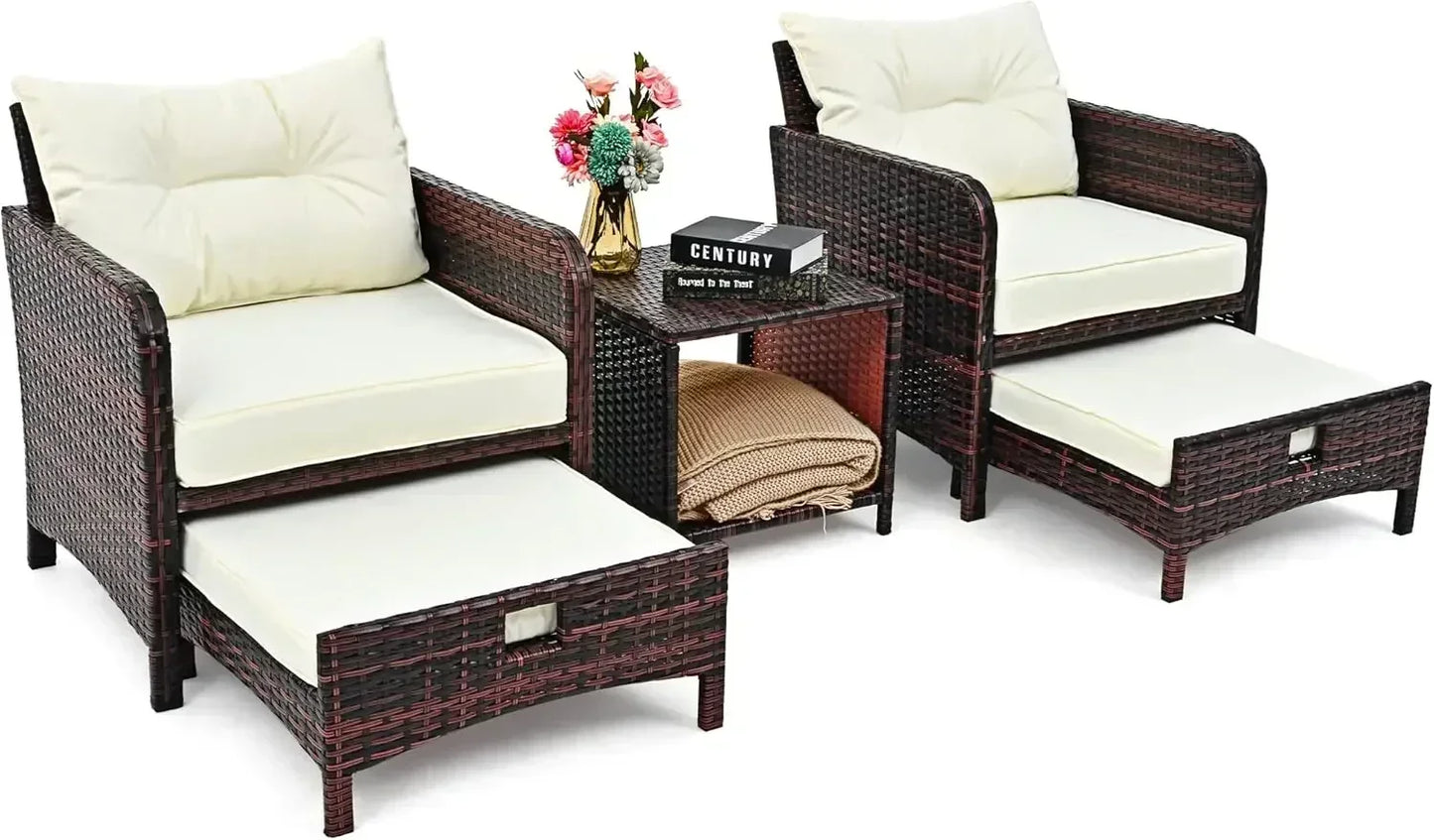 Wicker Patio Furniture Set Outdoor