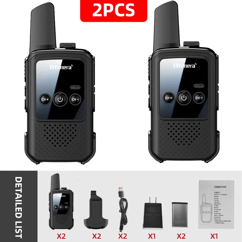 MiniWalkie Talkie  Two-way Radio 2 PCS Kids