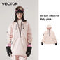 Men Women Solid Color Ski Jacket