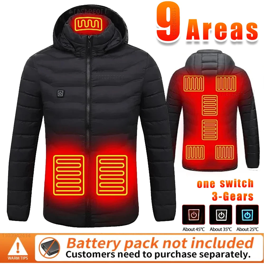 New Heated Jacket Men Women Coats