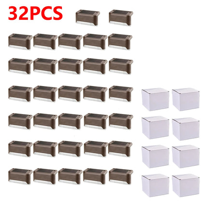 Warm White LED Solar Step Lamp