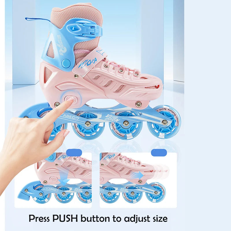 Adjustable Inline Skates for Kids and Adults