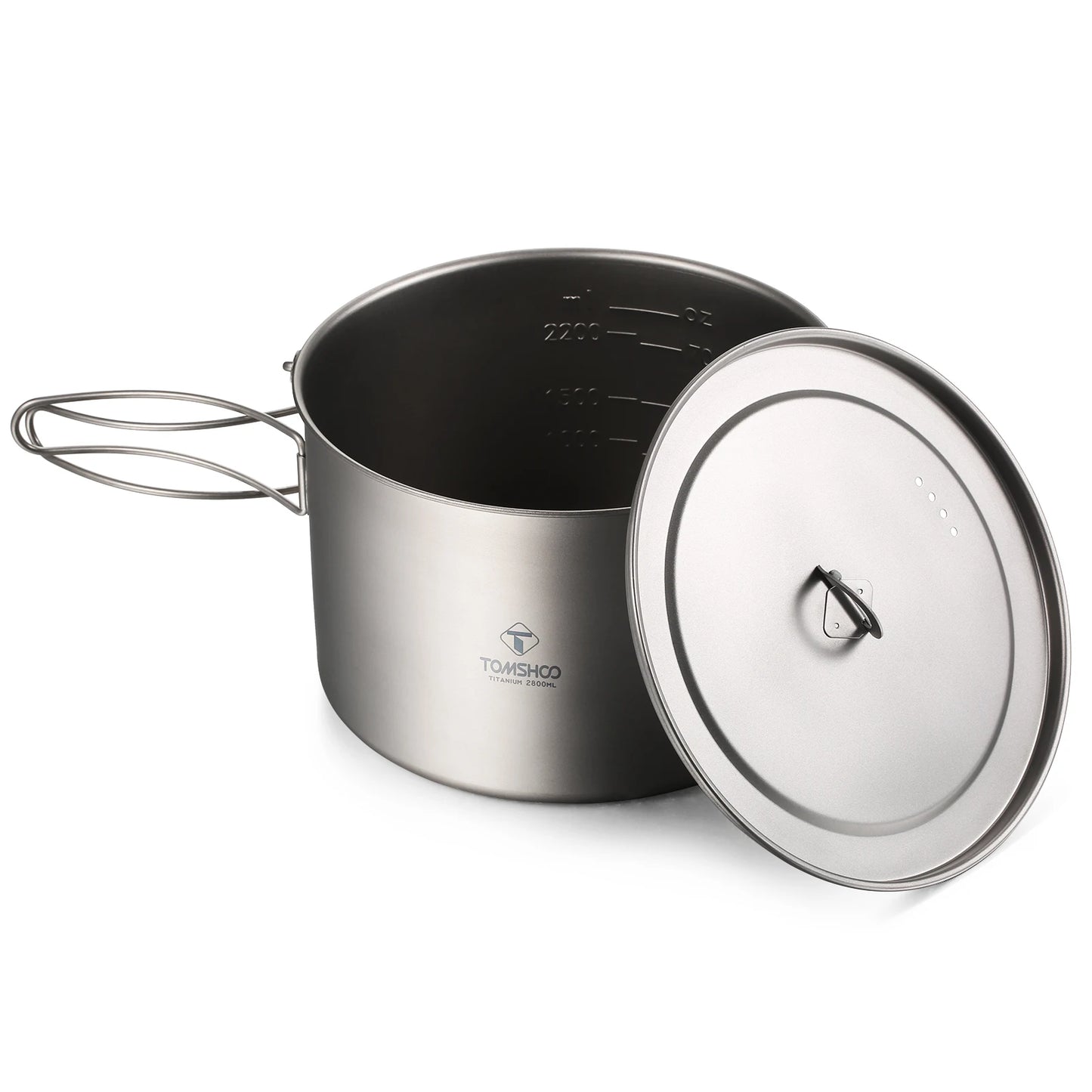 TOMSHOO Camping Cookware Titanium Pot