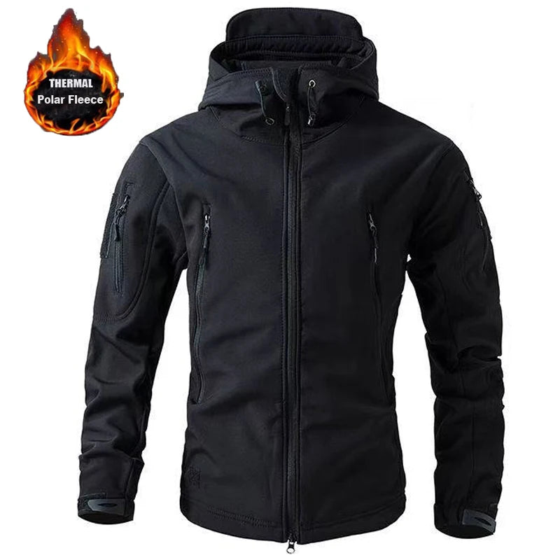 Men Military Winter Sharkskin Tactical Outdoor Jackets