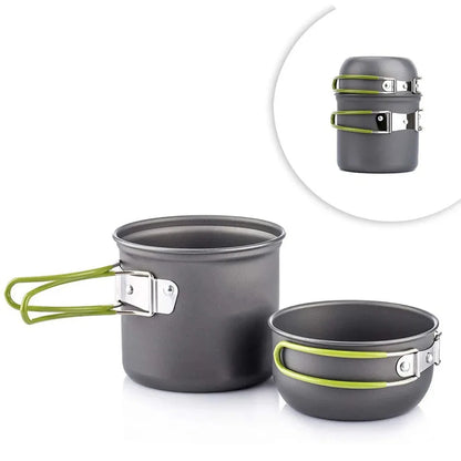 Camping Pots Cookware Set Portable