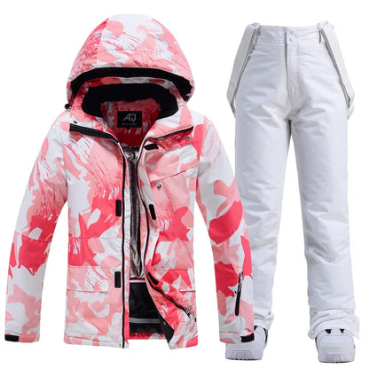 New Fashion Letter Womens Ski Suit