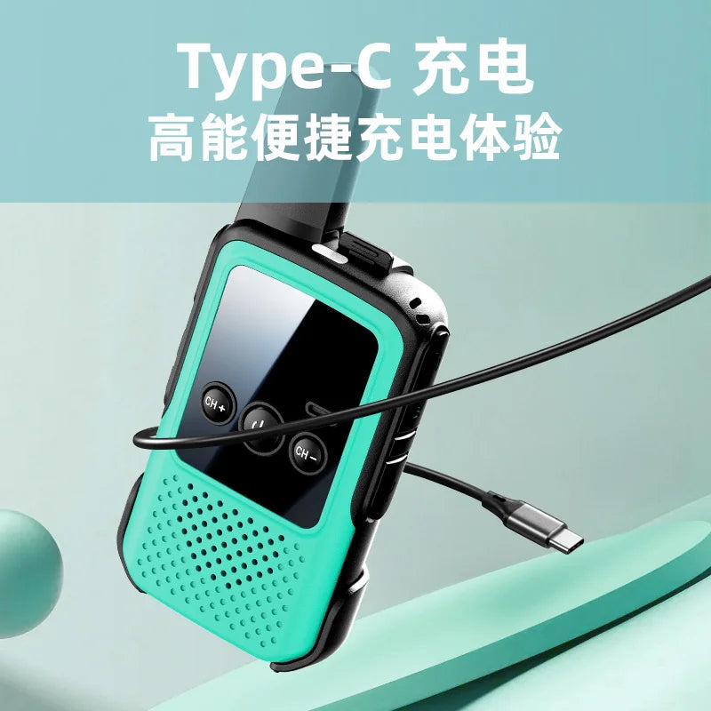 MiniWalkie Talkie  Two-way Radio 2 PCS Kids