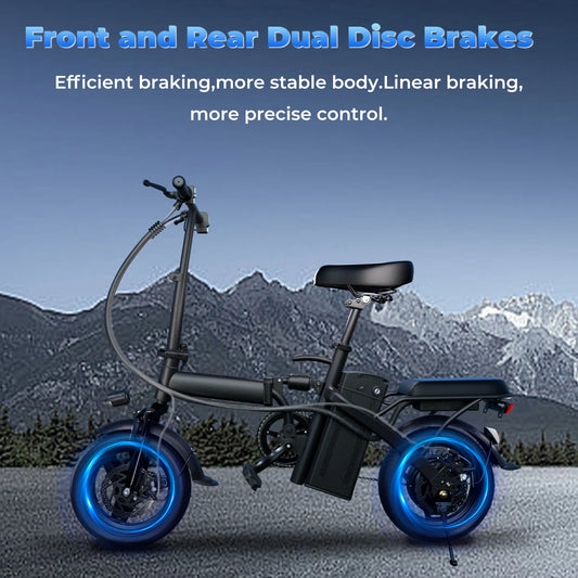 LELEKUAI 500W Adult Electric Bike, 20 MPH,