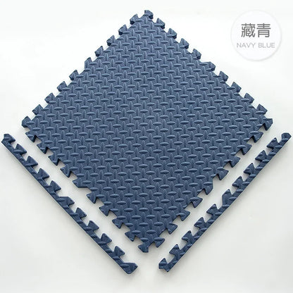 30*30cm Thicken Sports Gym Mat Protection EVA Leaf Grain Floor Mats Yoga Fitness Non-Slip Splicing Rugs Shock Room