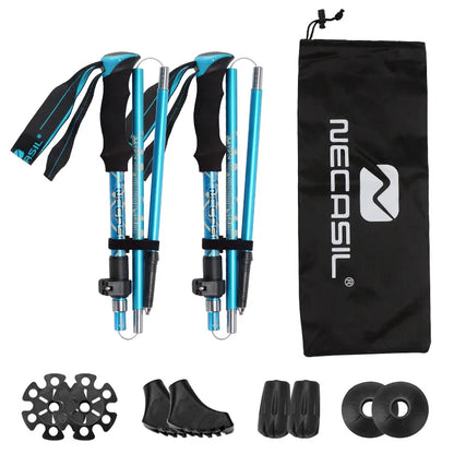 2PCS Ultralight Foldable Trekking Poles