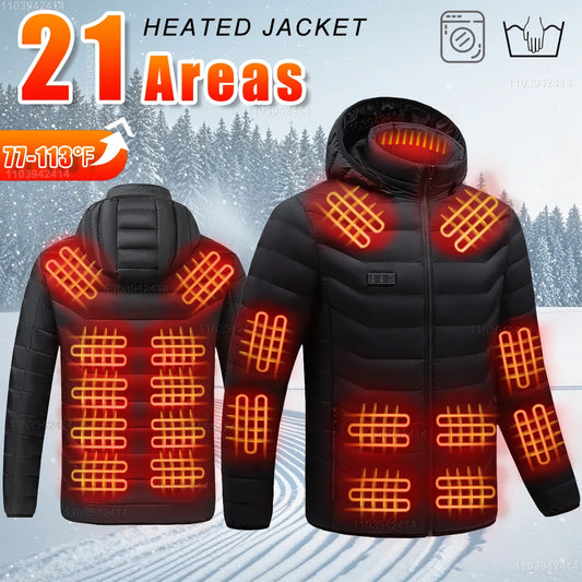 New Heated Jacket Men Women Coats