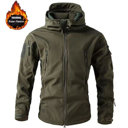 Men Military Winter Sharkskin Tactical Outdoor Jackets