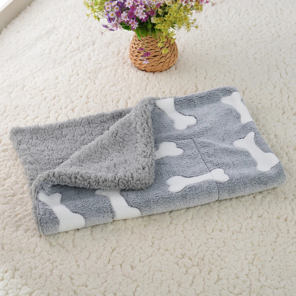 Soft Coral Fleece Pet Blanket