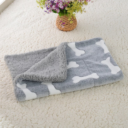 Soft Coral Fleece Pet Blanket