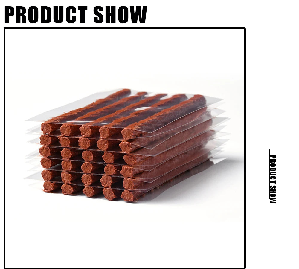 Car Tire Repair Tool Kit with Rubber Strips