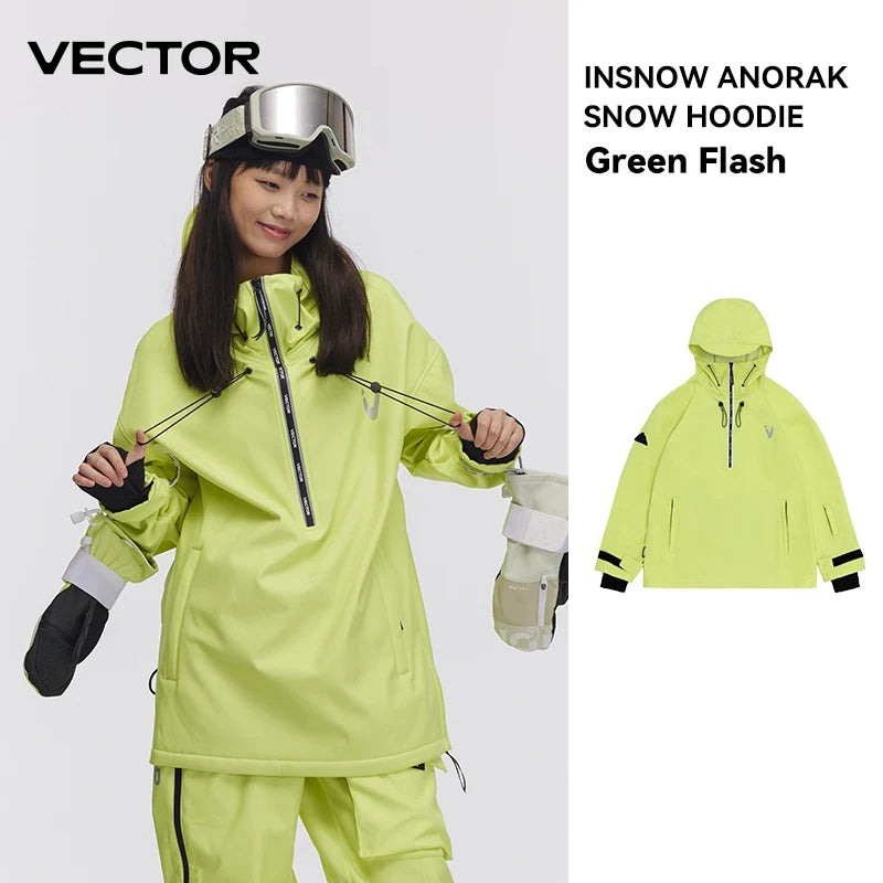 Men Women Solid Color Ski Jacket