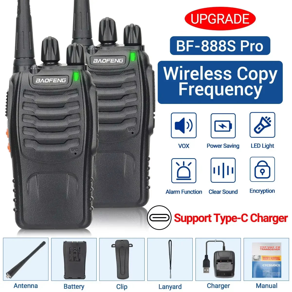 Baofeng BF-88E Walkie Talkie Wireless
