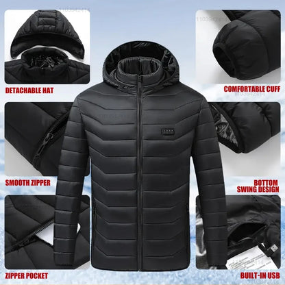 New Heated Jacket Men Women Coats