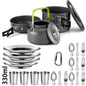 Outdoor camping cookware set aluminum lightweight
