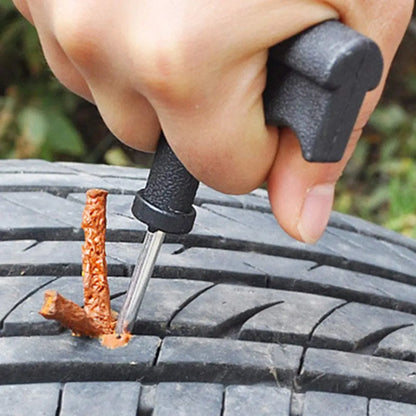 Car Tire Repair Tool Kit with Rubber Strips