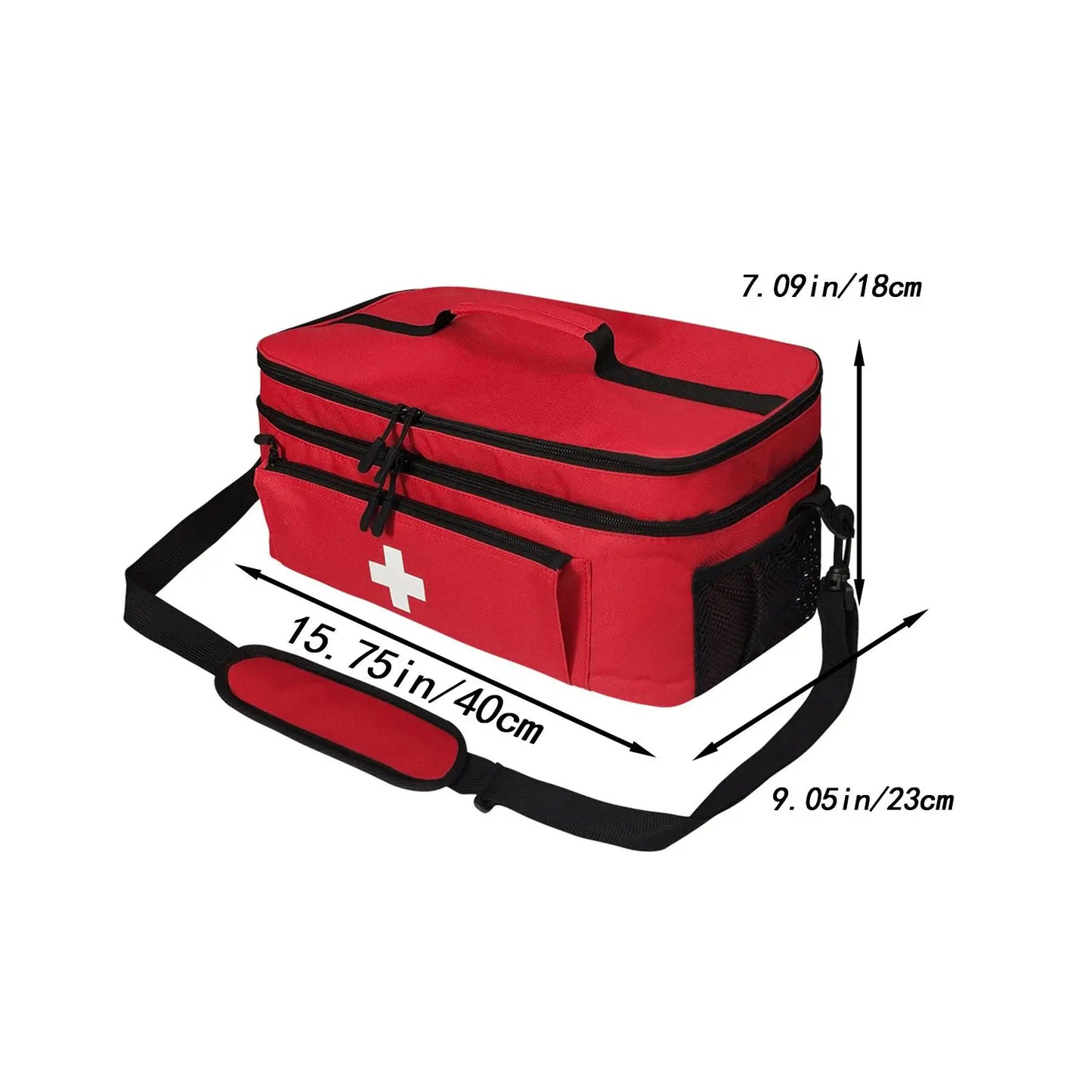 Empty First Aid Bag Medical Storage Bag