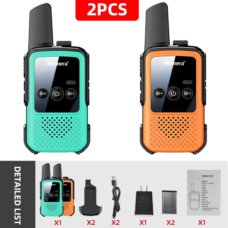 MiniWalkie Talkie  Two-way Radio 2 PCS Kids
