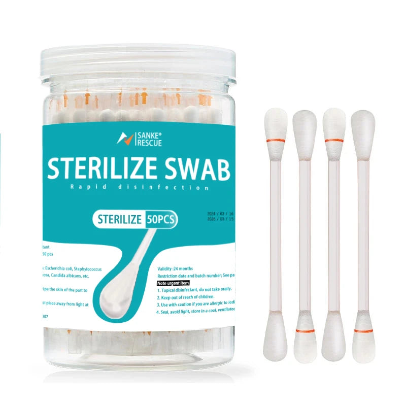 50PCS/Lot Medical Alcohol Disposable Emergency Cotton