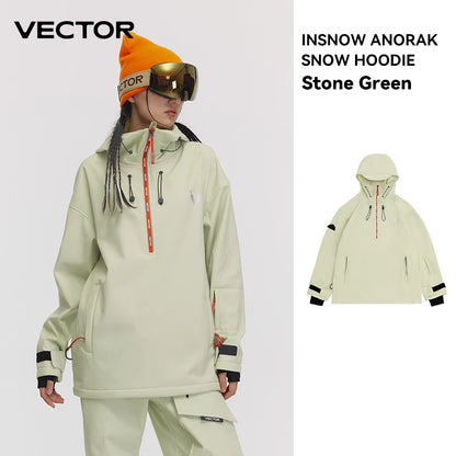 Men Women Solid Color Ski Jacket