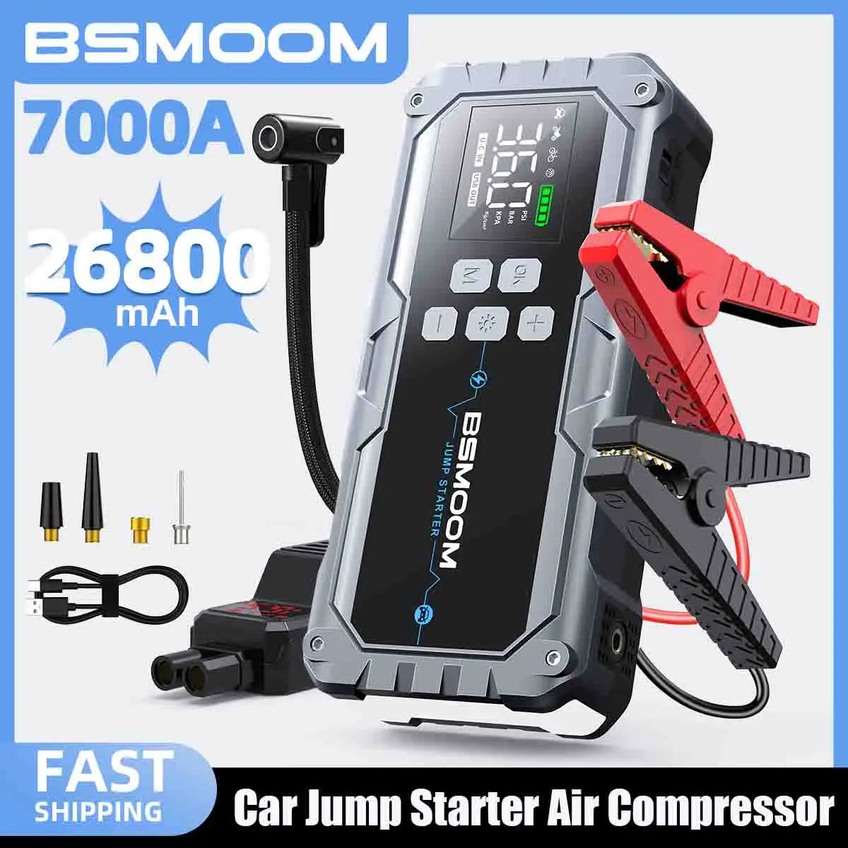 Car Jump Starter  Pump Air Compressor