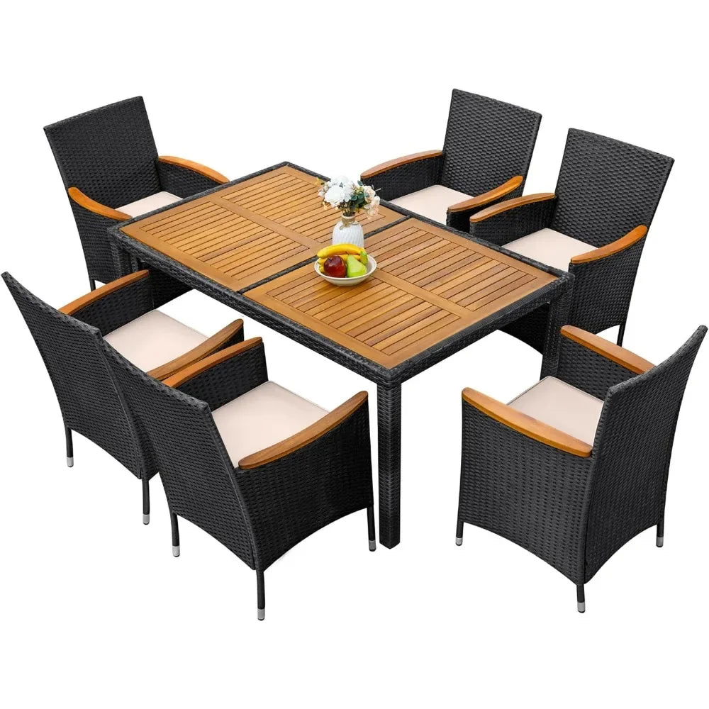 7 Piece Outdoor Patio Dining Set