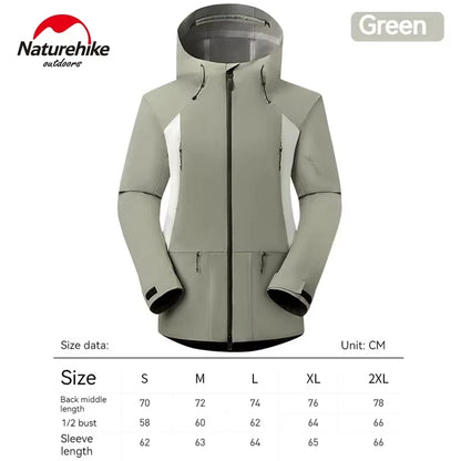 Waterproof Hooded Jacket Hiking Hardshell Coat