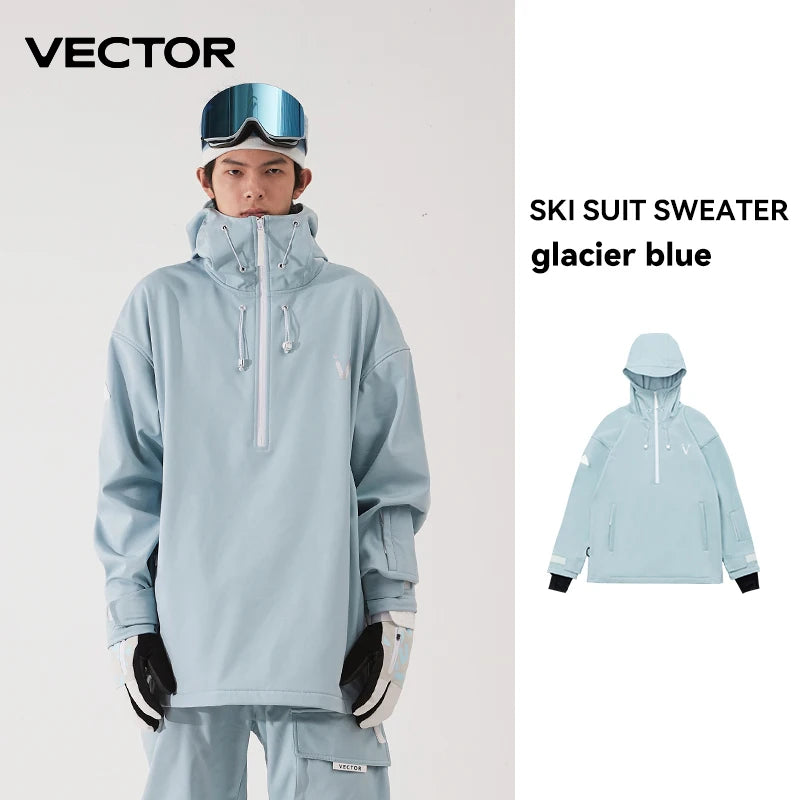 Men Women Solid Color Ski Jacket