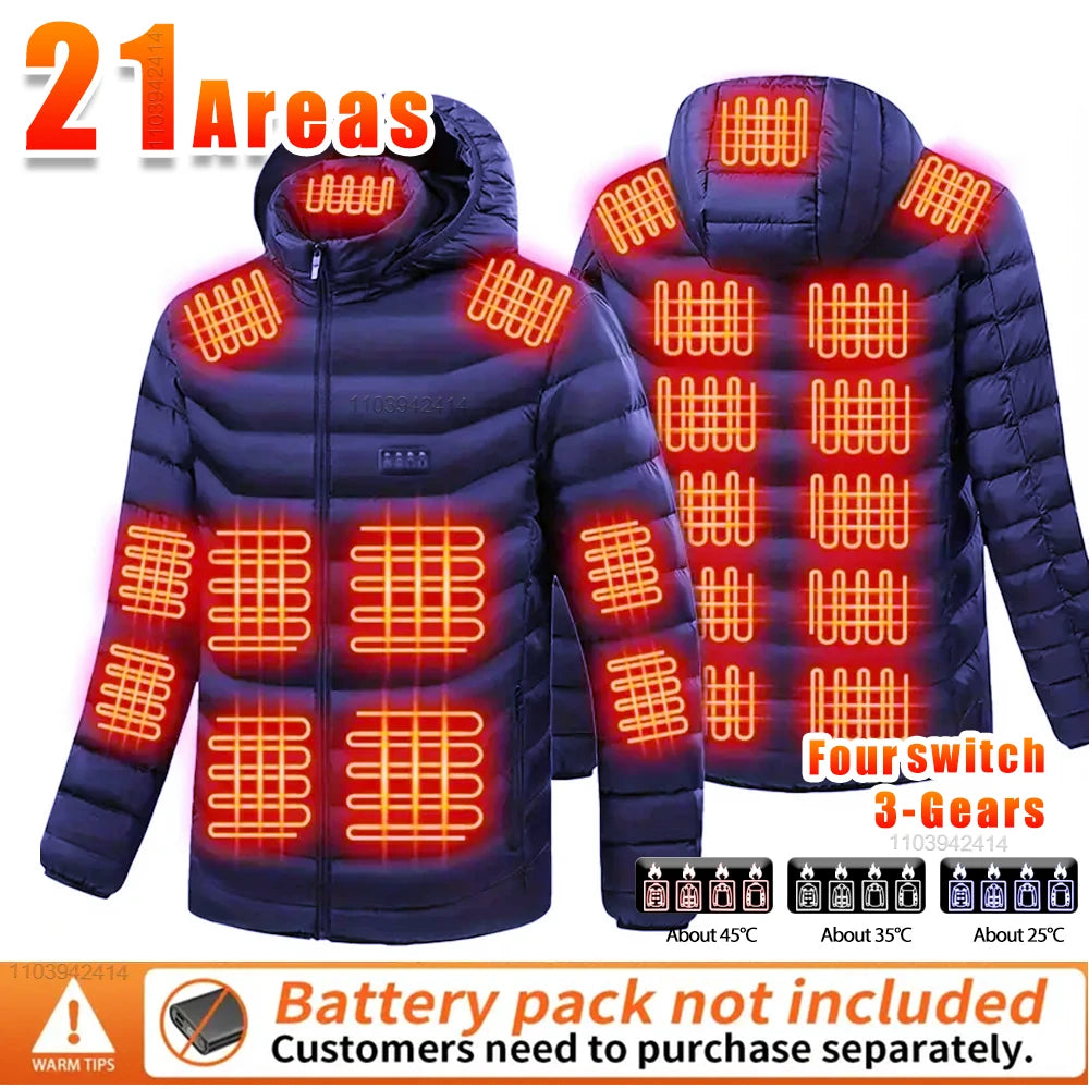 New Heated Jacket Men Women Coats