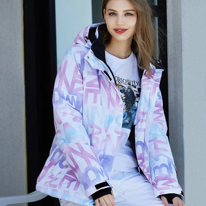 New Fashion Letter Womens Ski Suit