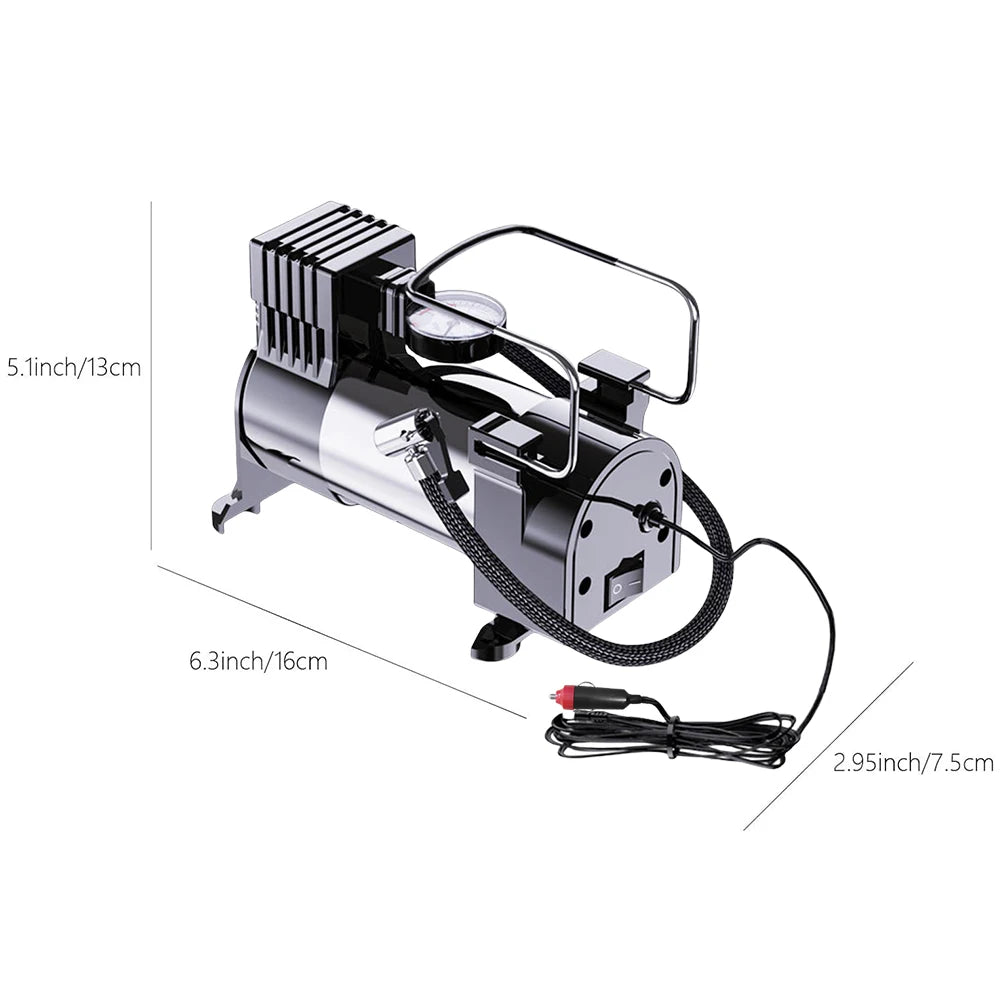12V Car Tire Pump Cylinder Power System