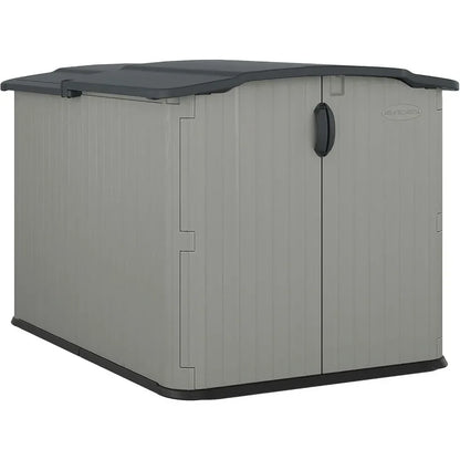 Horizontal Yard Shed with Sliding Lid,