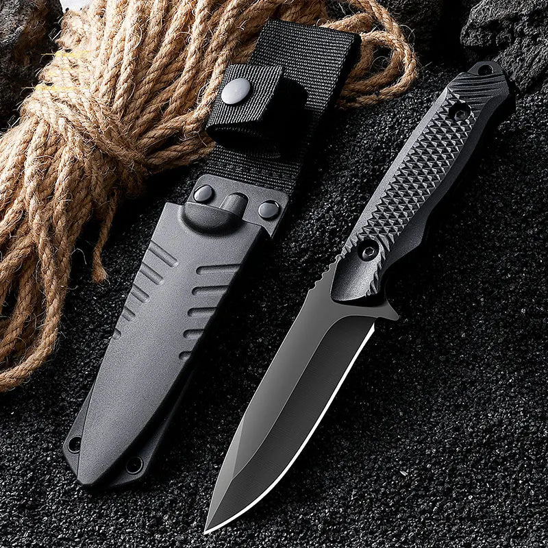 1pc stainless steel sheath pocket knife
