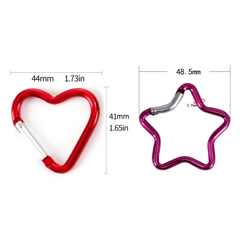 Outdoor Star Shaped Spring Locking Carabiner Clip