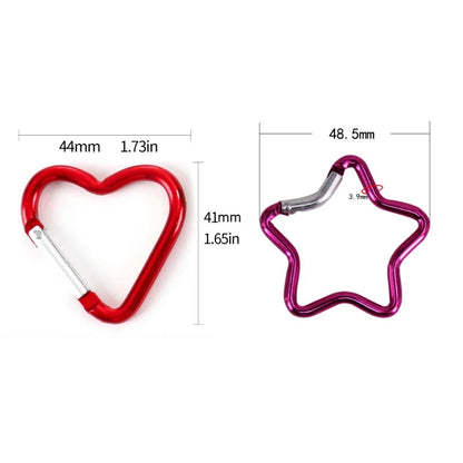 Outdoor Star Shaped Spring Locking Carabiner Clip