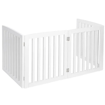 3/4 Panels 24/36'' Dog Gate Safety Barrier
