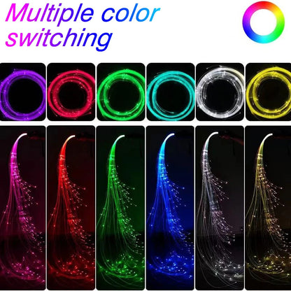 2023 LED Fiber Optic Whip USB Rechargeable